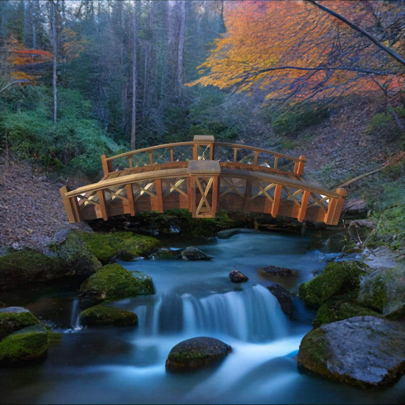 美品BRIDGE 43 Secret Garden Sams Gazebos Secret Garden Bridge 7 ft | Wayfair